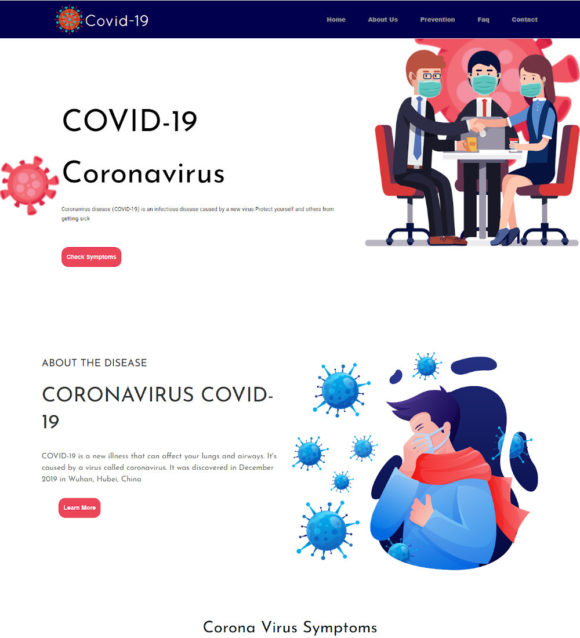Covid-19 Social Awareness and Prevention Template